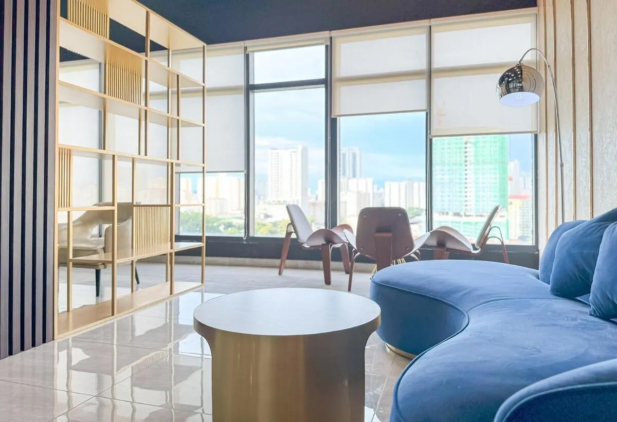 Apartment Panoramic Georgetown City & Sea View With Netflix Jelutong Malaysia