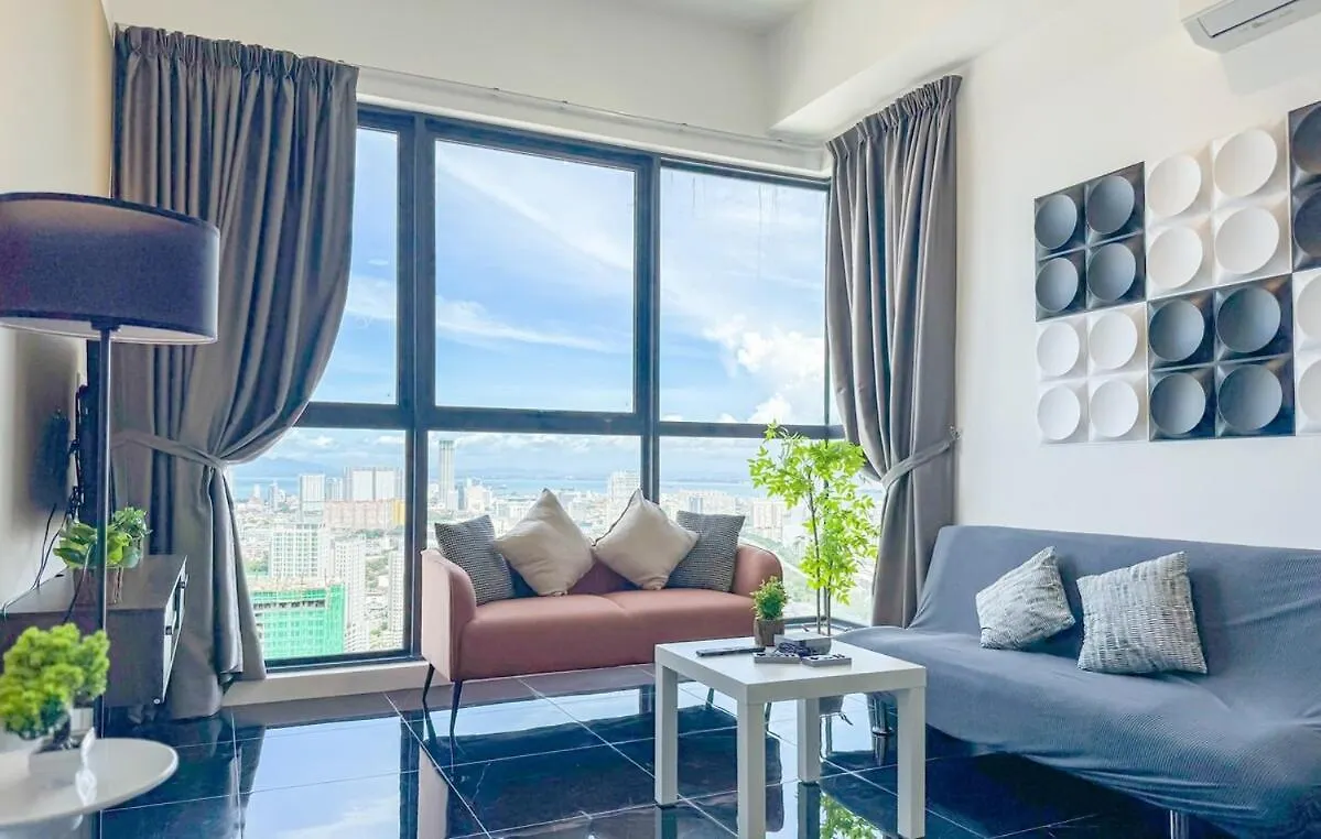 Appartement Panoramic Georgetown City & Sea View With Netflix Jelutong